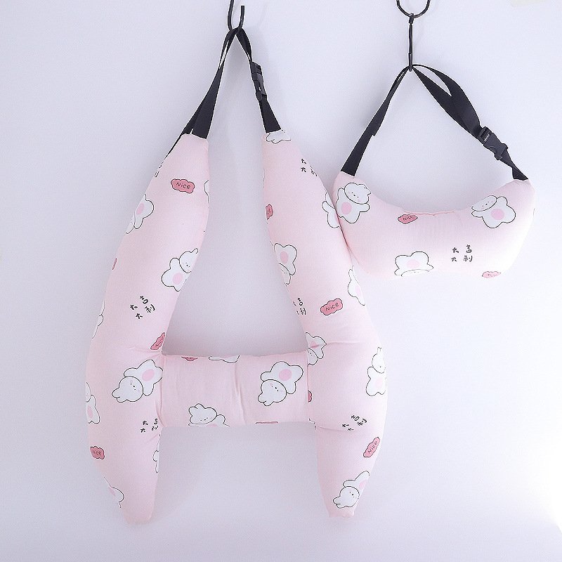 Car Sleeping Pillow Dual purpose Cotton Breathable Summer Car Adult Adult Children Washed Pillow Interior Supplies - Image 12