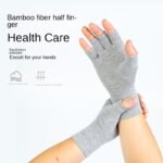 New Grey Joint Protective Gloves with Bamboo Charcoal Fiber Pressure Gloves