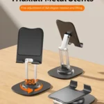 Multi-Function Folding Lift Lazy Mobile Phone Stand 360° Rotating Live Stand Aluminum Mobile Phone Tablet Desktop Stand