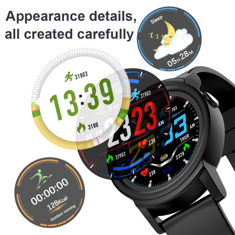 DK02 Round Smartwatch IP67 Waterproof Wearable Device Heart Rate Monitor Color Display Smart Watch For Android IOS - Image 3