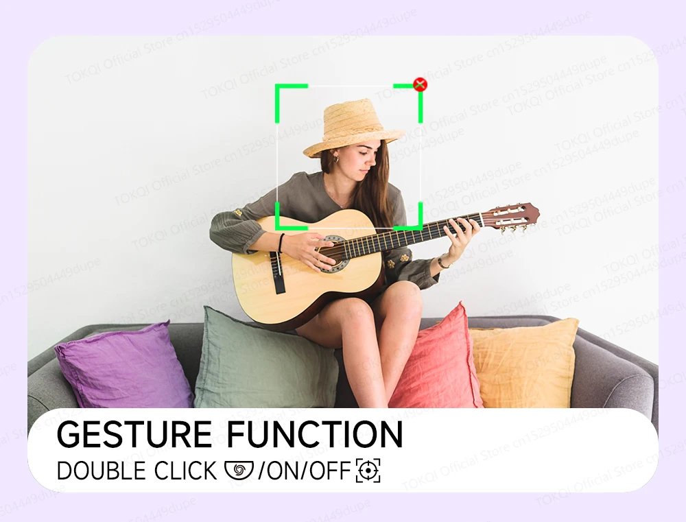 AI Face Tracking Handheld Gimbal Stabilizer 360° Rotation Shoot Selfie Stick Tripod for Mobile Phone, 1/4'' Screw for Camera