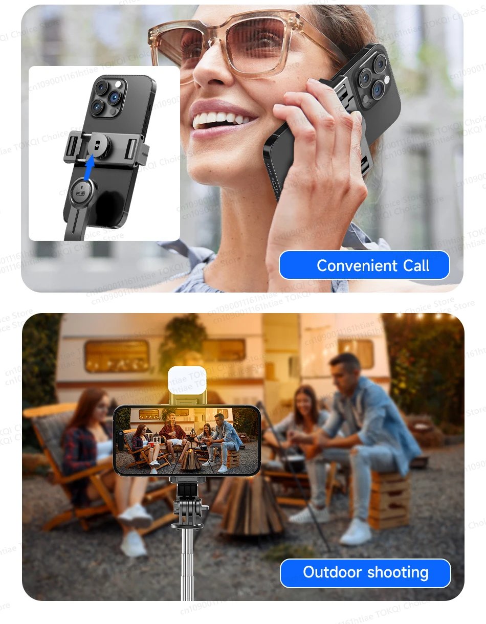 Selfie Stick Tripod Phone Stand Portable Mini Tripod with Wireless Bluetooth for Android and iPhone Cell phones Shoot Vlog