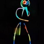 Colorful Light Stick Fluorescent Dance Glowing Toy Cheer Props Dancing Stickman