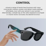 Bluetooth AI shooting glasses Bluetooth call voice assistant real-time translation 5-megapixel shooting stabilization