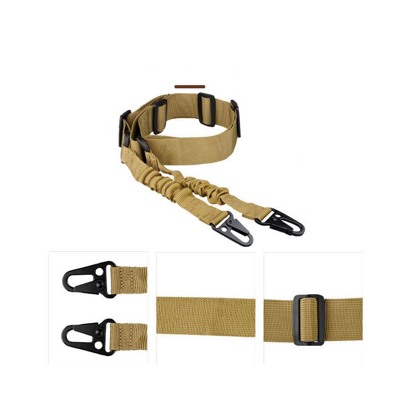 Ordinary Double Point Rope Suit CS Nylon Tactical Strap Cross Body Nylon Tactical Gun Rope - Image 4