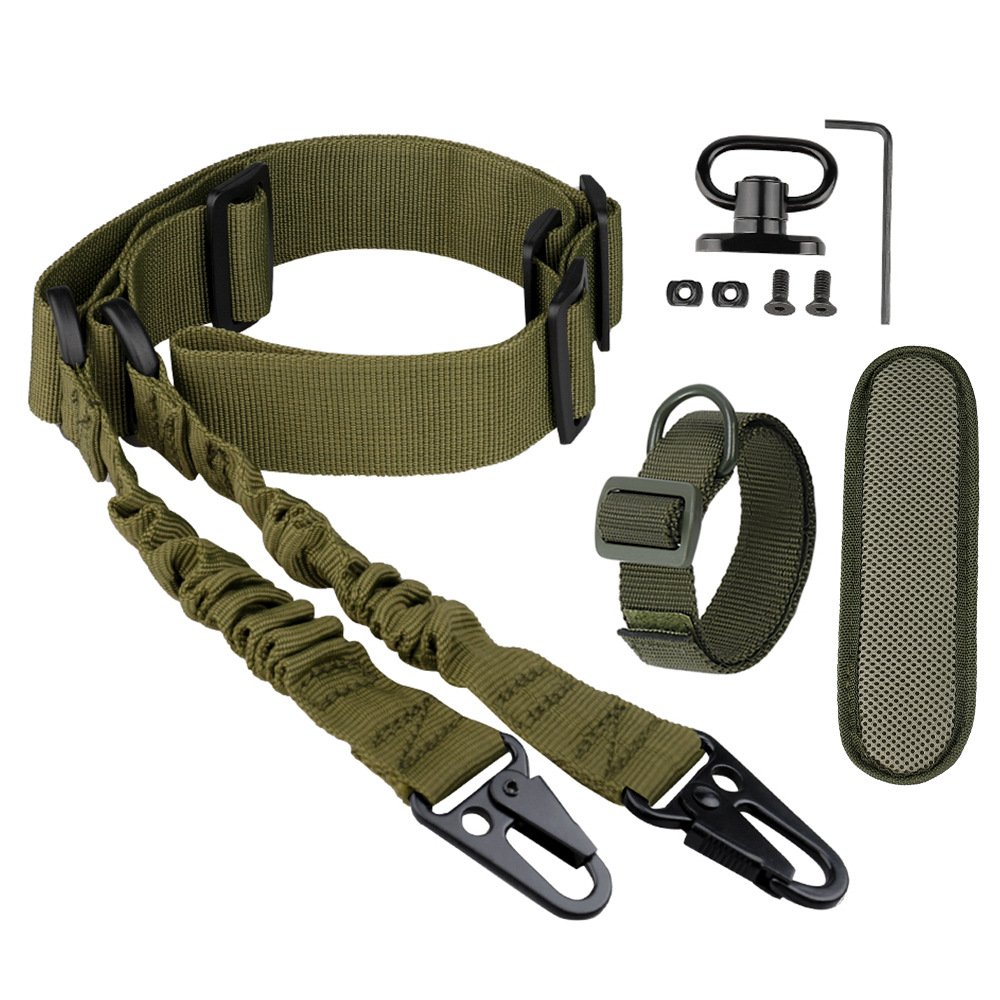 Ordinary Double Point Rope Suit CS Nylon Tactical Strap Cross Body Nylon Tactical Gun Rope