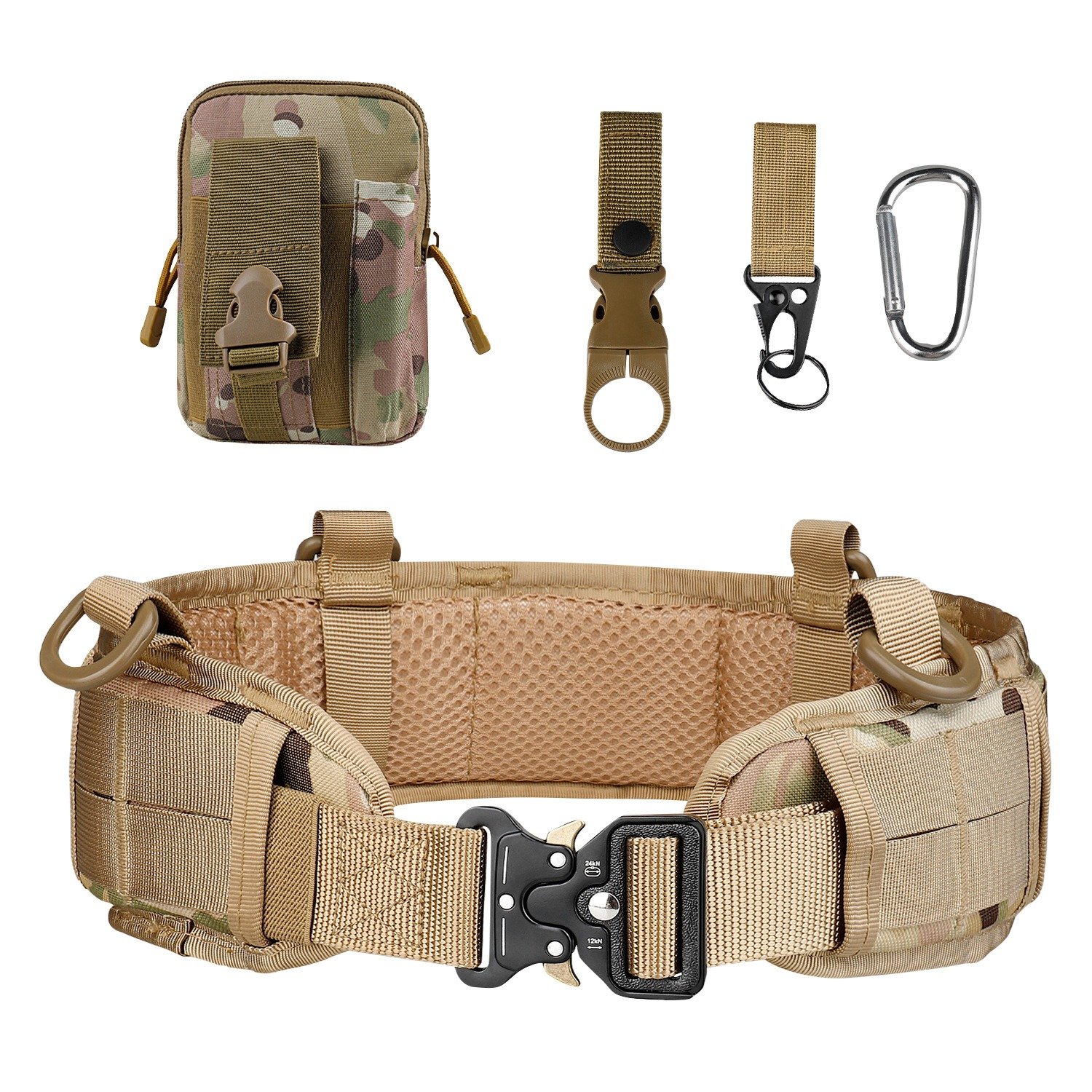 Multi Functional Quick Disassembly Tactical Belt Waist Cover Outdoor Training Cobra Belt Nylon Waist Belt Suit - Image 36