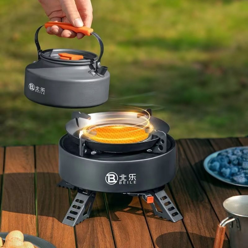 Explorer 4000W infrared camping stove: portable, windproof, with electronic ignition for outdoor cooking. - Image 3