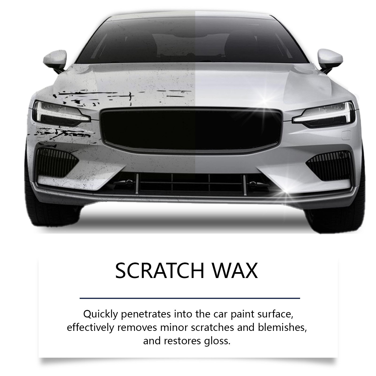 Rayhong Car Scratch Remover, Car Scratch Maintenance Paste Quick Scratch Clean And Easy To Use - Image 4