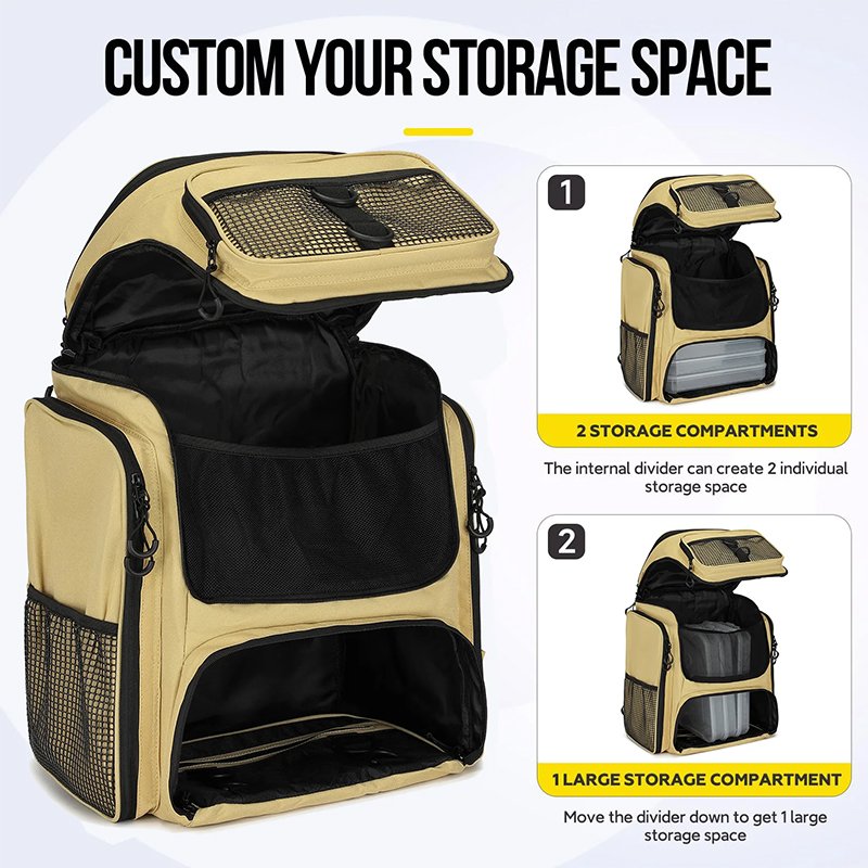 Fishing Backpack with Rod Holder, Tackle Organizer Box & Hiking Storage - Image 9