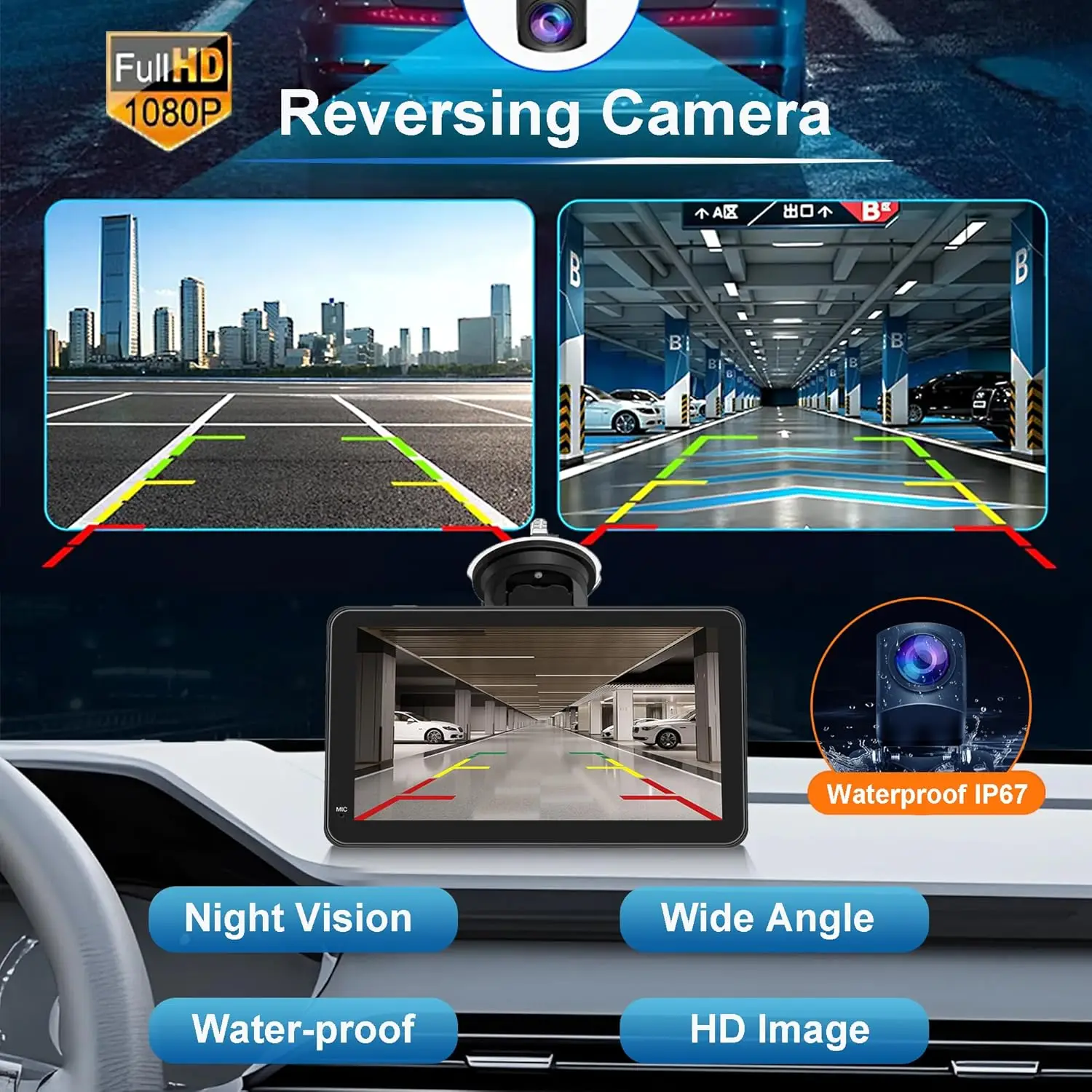 7' CarPlay Screen with Wireless Android Auto & Backup Camera - Image 6