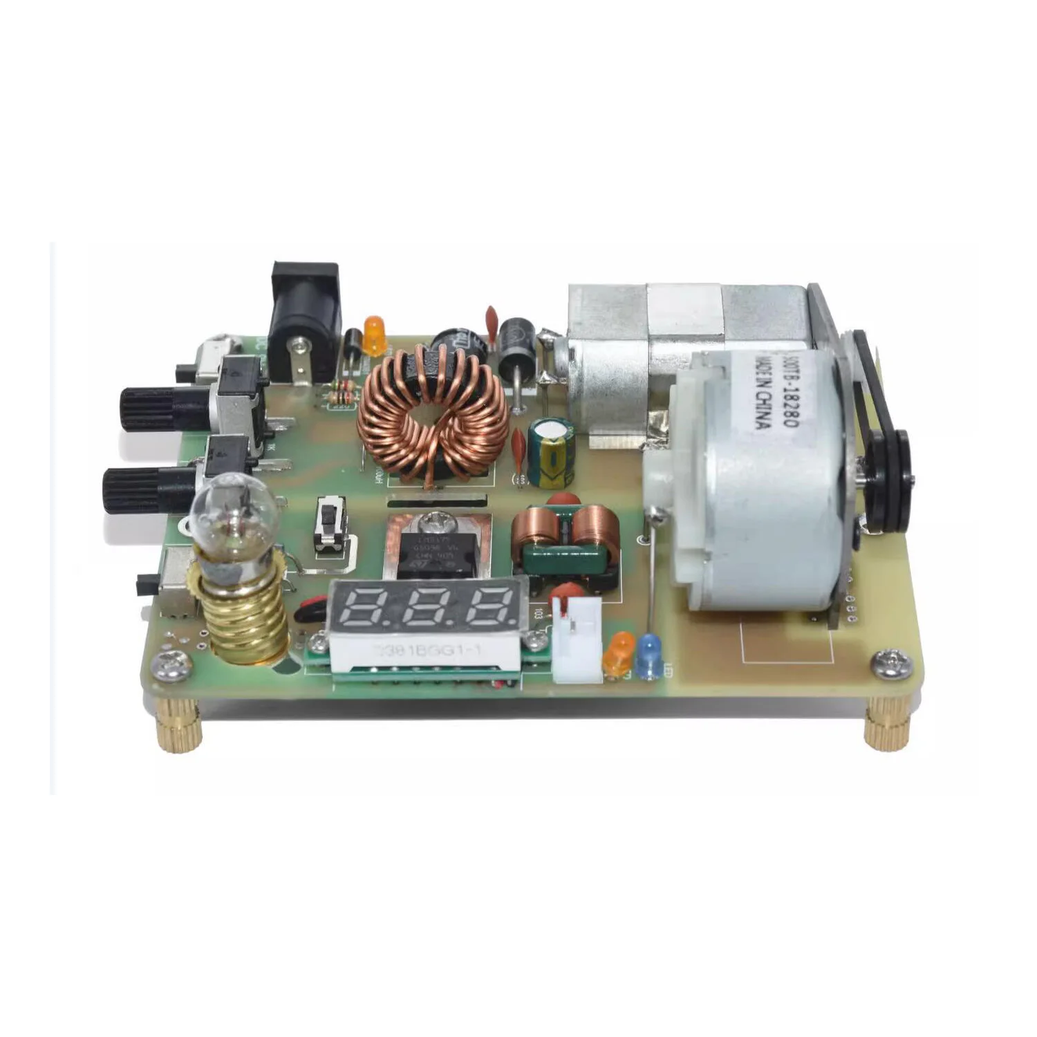 DC/AC generator, electric motor, student Hand generator model, power experimental Energy model - Image 4