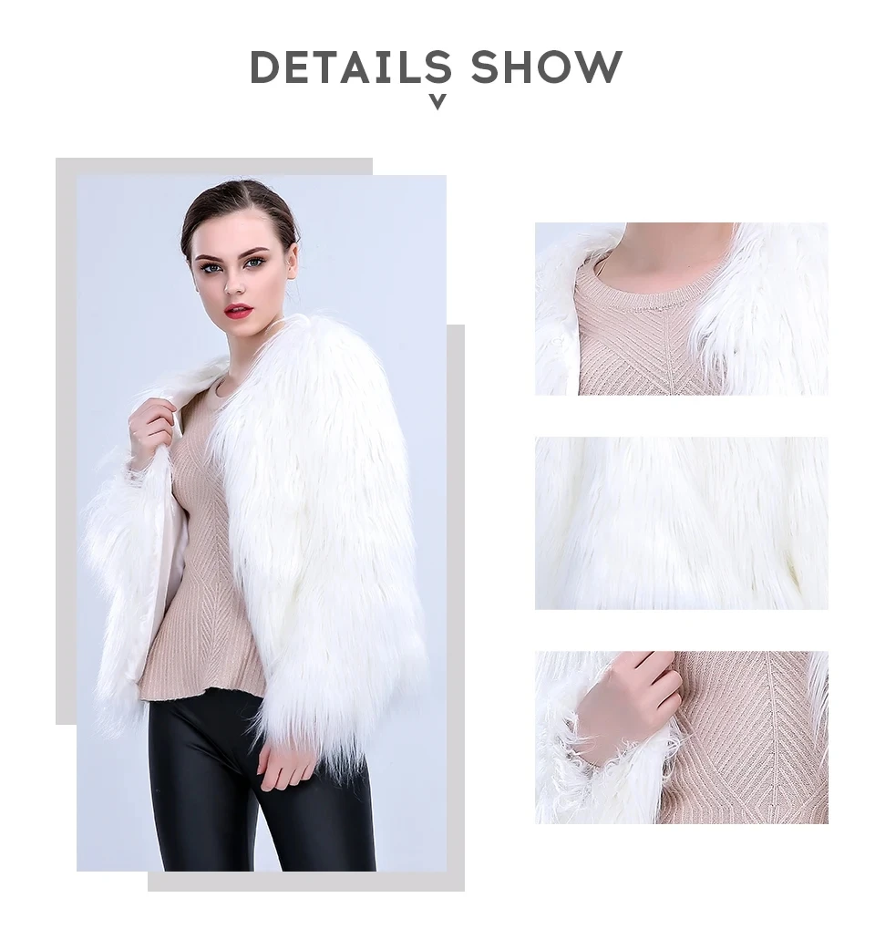 Women Faux Fur Coat Valentine Cosplay Costumes LED Multi-Color Warm Hoodie Vest Shiny LED Jacket Light Up Party Dance Overcoat - Image 8