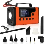 3000A Jump Starter with Air Compressor & Vacuum Cleaner, 12V/150PSI, for Car Starting, Tire Inflation, Pressure Check