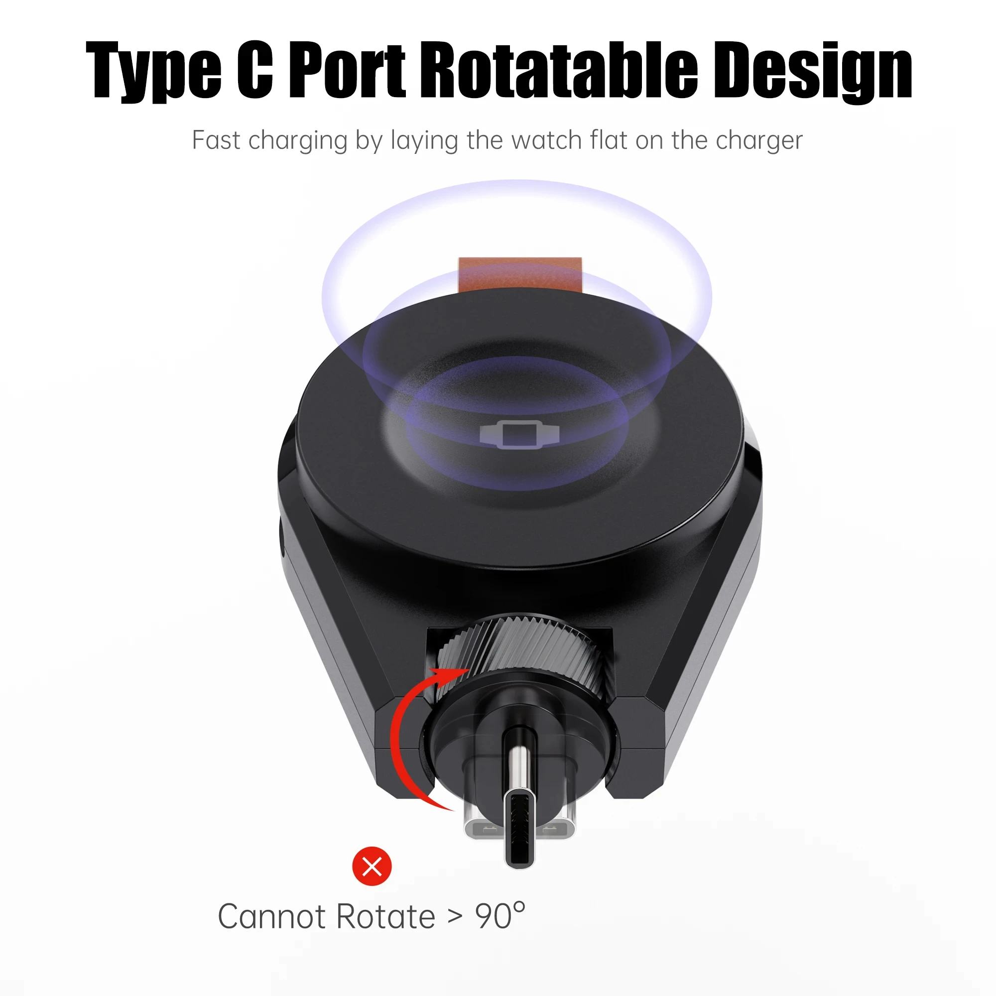 Portable Wireless Charger for Apple Watch Series 9/8/UItra/7/6/5/4/3/2/SE 5W Magnetic iWatch Charger Smart Charging Dock - Image 5