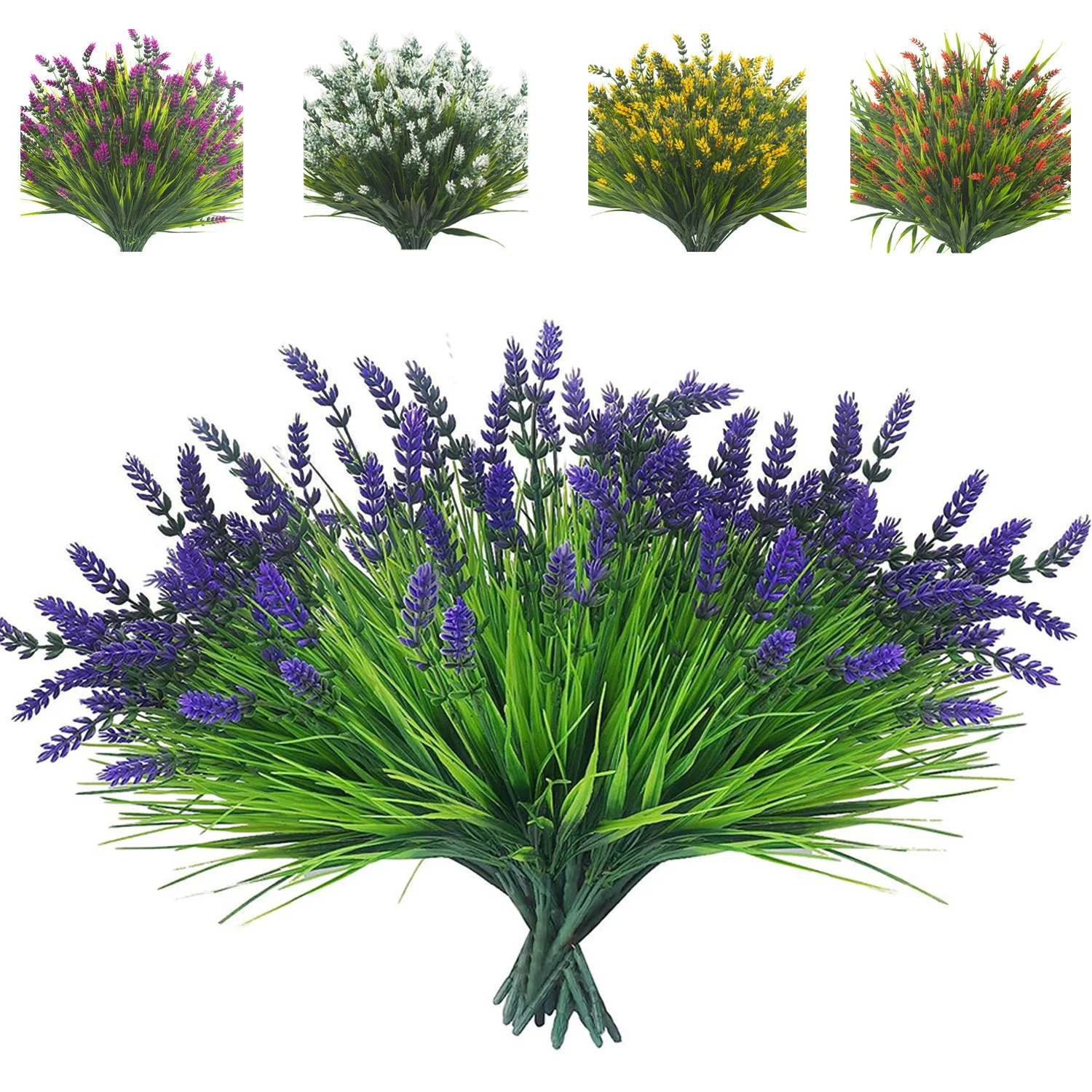 35CM Artificial Lavender Flowers Fake Plants for Home Room Decor Garden Wedding Marriage Decoration Outdoor DIY Vase Ornaments - Image 5