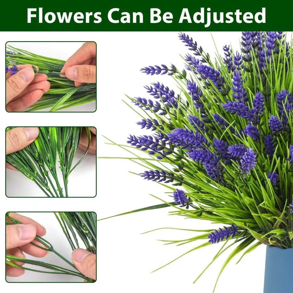 35CM Artificial Lavender Flowers Fake Plants for Home Room Decor Garden Wedding Marriage Decoration Outdoor DIY Vase Ornaments - Image 4