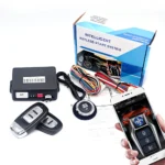 Car alarm with autostart Universal central locking car Remote starter kit Automotive start stop PKE Keyless Start button system