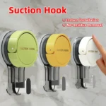 Suction Hooks Strong Vacuum Power Traceless No-Drilling Adhesive Hooks for Home Bathroom Kitchen Door Back and Toilet Area