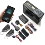 Universal Car Alarm Keyless Entry System Phone APP Remote Start Kit Push Button Start Stop System Vibration Sensor for SUV